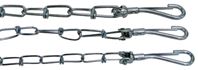 Boss Pet PDQ 43710 Pet Tie-Out Chain, Twist Link, 10 ft L Belt/Cable, Steel, For: Large Dogs up to 60 lb