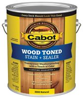 Cabot 140.0003000.007 Deck and Siding Stain, Natural, Liquid, 1 gal, Can, Pack of 4