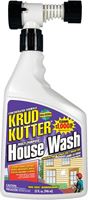 Krud Kutter HW32H/4 House Wash Cleaner, 32 oz, Can, Liquid, Mild, Pack of 4