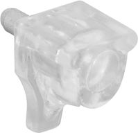 Prime-Line U 10156 Shelf Support Peg 10 lb, Plastic, Clear, Wall Mounting