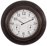 La Crosse 404-3556 Clock, Round, Polyester Clock Face, Analog