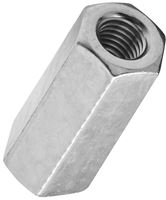 National Hardware 4003BC Series N182-683 Coupler, UNC Coarse Thread, 3/8-16 Thread, Steel, Zinc, Pack of 10