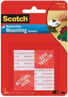 Scotch 108 Mounting Square, 1 in L, 1 in W, Black