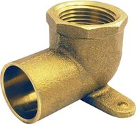 Elkhart Products 10156856 Pipe Elbow, 1/2 in, Sweat x Female, 90 deg Angle, Brass