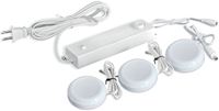 Good Earth Lighting AC1072-WHG-03LF2 Plug-In Puck Kit, 4.82 W, 2-Lamp, LED Lamp, 328.5, 3031 K Color Temp