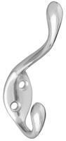 National Hardware MPB167 N327-163 Garment Hook, 35 lb, Zinc, Nickel