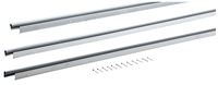 M-D 01040 Jamb Weatherstrip Kit, 5/8 in W, 3/16 in Thick, 84 in L, Aluminum/Vinyl