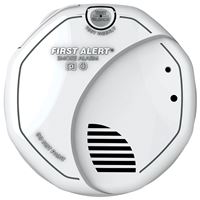 First Alert 1039828 Fire and Smoke Detector, AA Alkaline Battery, Photo, Ion Sensor, 85 dB, Alarm: Smoke