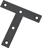 National Hardware 116BC Series N266-470 T-Plate, 4 in L, 3/4 in W, 0.07 in Thick, Steel