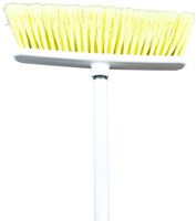 Chickasaw #21 Household Broom, 10 in Sweep Face, Fiber Bristle, Yellow Bristle, Metal Handle