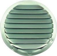 Maurice Franklin RL-100 4 Mini Louver with Insect Screen, 4-5/8 in W, Round, Aluminum, Mill