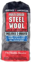 Homax 1021114 Steel Wool, #0, #000, #3 Grit, Extra Fine, Fine, Medium