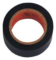 Vulcan W501D Electrical Tape, 30 ft L, 0.75 in W, PVC Backing, Black, Pack of 18