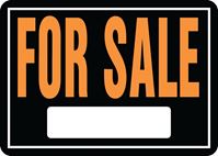 Hy-Ko Hy-Glo Series 801 Identification Sign, For Sale, Fluorescent Orange Legend, Aluminum, Pack of 12