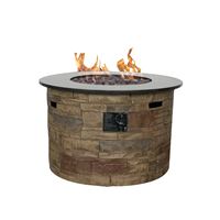 Seasonal Trends 52074 Morgan Hill Fire Table, 36 in W, Round Table