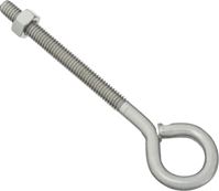 National Hardware N221-630 Eye Bolt, 5/16-18 Thread, 3 in L Thread, 3/4 in ID Dia Eye, 3.72 in L Shank, Stainless Steel