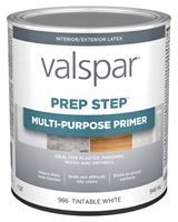 Valspar Prep Step 986 Series 044.0000986.005 Multi-Purpose Primer, Tintable White, 1 qt, Pack of 4