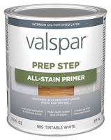 Valspar Prep Step 985 Series 044.0000985.005 All-Stain Primer, Tintable White, 1 qt, Pack of 4