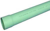 Charlotte Pipe S/M 06004 0600 Pipe, 4 in, 10 ft L, SCH 35 Schedule, PVC, Green