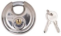 ProSource Security Lock, 1/2 in Dia Shackle, 1 in H Shackle, Stainless Steel Shackle, Steel Body