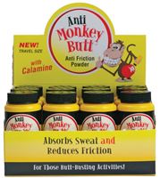 Anti Monkey Butt 817015 Anti-Friction Powder, Powder, 1.5 oz Bottle, Pack of 12