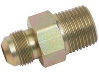 BrassCraft PSCFT-10 Flare Adaptor, 3/8 in, Flare x MIP, Brass, Chromate-Coated