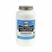 Harvey 029048 Pipe Thread Compound, 16 fl-oz Jar, Thick Paste, Gray