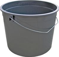 ENCORE Plastics 1000535 Ring-Free Pail, 5 qt Capacity, Plastic, Silver