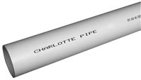 Charlotte Pipe PVC 04400 0800 Pipe, 4 in, 20 ft L, SCH 40 Schedule, PVC, White