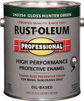Professional 242254 Enamel Paint, Oil, Gloss, Hunter Green, 1 gal, Can, 255 to 435 sq-ft/gal Coverage Area, Pack of 2