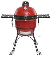 Kamado Joe Classic II KJ23RHC Grill, 256 sq-in Primary Cooking Surface, 660 sq-in Secondary Cooking Surface, Red