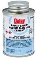 Oatey 30890 Solvent Cement, 4 oz Can, Liquid, Blue