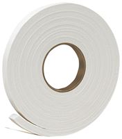 Frost King R734WH Foam Tape, 3/4 in W, 10 ft L, 7/16 in Thick, Rubber, White