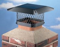 Shelter SC913 Shelter Chimney Cap, Steel, Black, Powder-Coated, Fits Duct Size: 7-1/2 x 11-1/2 to 9-1/2 x 13-1/2 in