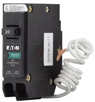 Eaton BRN120AF Circuit Breaker, Type BR, 20 A, 1-Pole, 120/240 V, Instantaneous, Long Time Trip, Pigtail