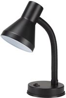 Boston Harbor TL-TB-134-BK-3L Flexible Desk Lamp, 120 V, 60 W, 1-Lamp, CFL Lamp, Black Fixture, Black