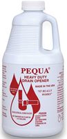 Pequa P-10264 Drain Opener, Liquid, Clear, Odorless, 0.5 gal Bottle, Pack of 6