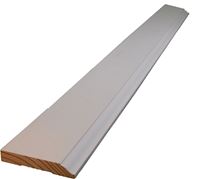 ALEXANDRIA Moulding 0W623-93096C1 Base Moulding, 96 in L, 3-1/4 in W, 9/16 in Thick, Wood, Primed, Pack of 8