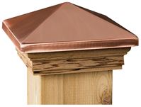 Maine Ornamental 72217 Post Cap, 4 in L, 4 in W, Cedar Wood