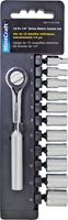 Vulcan 12PC-2 Socket Set, Chrome Vanadium Steel, Chrome