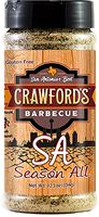 Crawfords Barbecue CB01005 All Purpose BBQ Rub, Season All Flavor, 12.5 oz