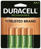 Duracell 66155 Battery, 2000 mAh, AA Battery, Nickel-Metal Hydride, Rechargeable, Pack of 6