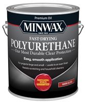 Minwax 319000000 Polyurethane, Gloss, Liquid, Clear, 1 gal, Can, Pack of 2