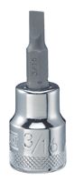 DeWALT DWMT75449OSP Slotted Screwdriver Bit Socket, 3/16 in Tip, 3/8 in Drive, Polished Chrome Vanadium