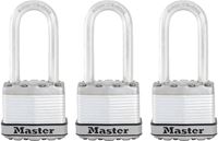Master Lock Magnum Series M1XTRILH Padlock, Keyed Alike Key, 5/16 in Dia Shackle, 2 in H Shackle, Stainless Steel Body
