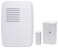 Heath Zenith SL-7368-02 Entry Alert Kit, Wireless, Ding, Ding-Dong, Westminster Tone, 75 dB, White