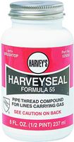 Harvey 025050 Pipe Thread Compound, 8 fl-oz Jar, Liquid, Paste, Yellow