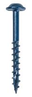 Kreg Blue-Kote SML-C250B-250 Pocket-Hole Screw, #8 Thread, Coarse Thread, Maxi-Loc Head, Square Drive, Carbon Steel, 250/PK