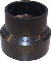 Canplas 103025BC Reducing Pipe Coupling, 4 x 2 in, Hub, ABS, Black, 40 Schedule