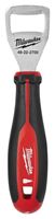 Milwaukee 48-22-2700 Bottle Opener, Steel, Black/Red, Plastic Handle, 9.8 in OAL